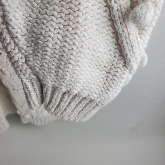 Boaz Womens Chunky White Sweater Winter Warm Long Sleeve Pullover Plus Sz 22/24 - Picture 6 of 7